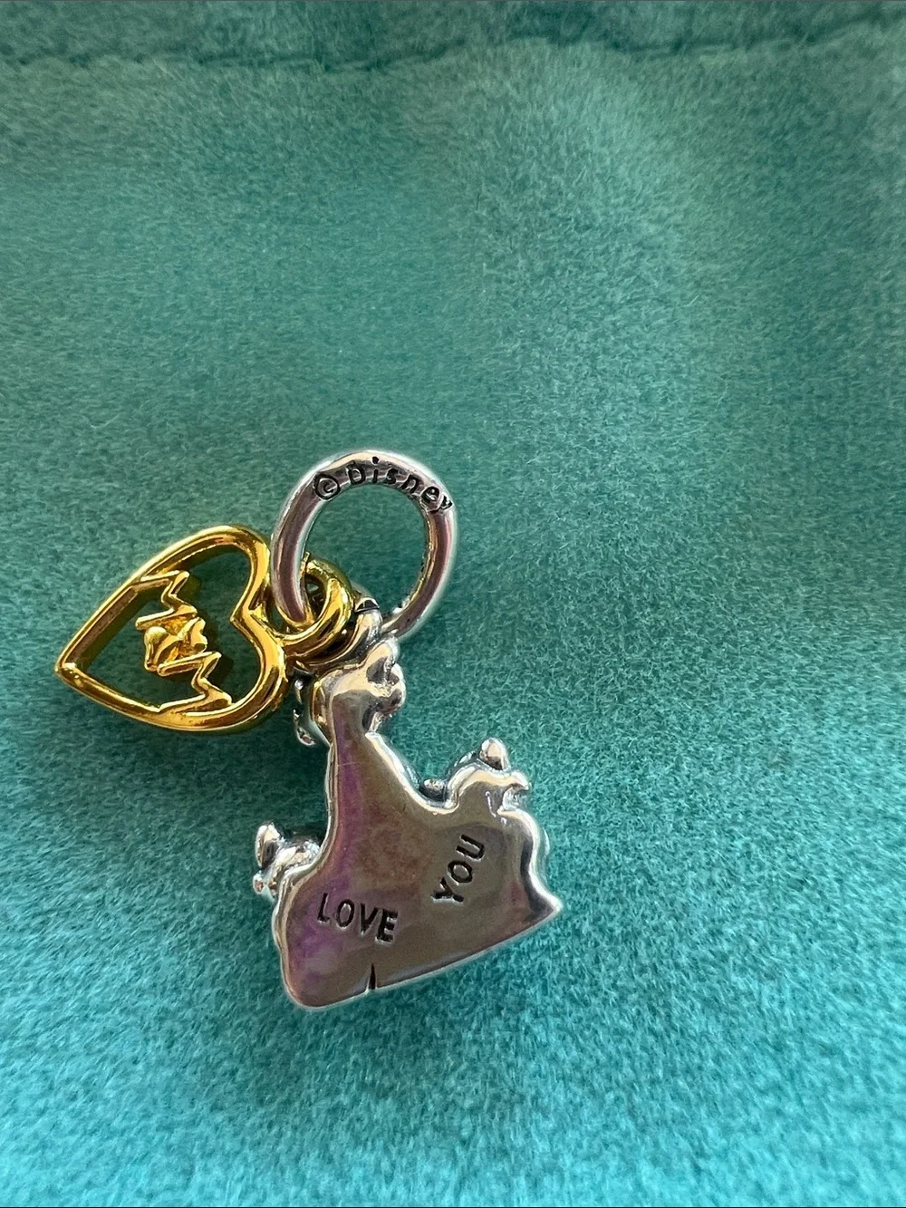 Pandora Disney Silver and Gold Cat Family Charm - Picture 4 of 5